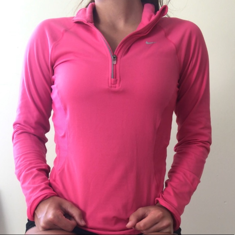 Pink Nike DRI-FIT long sleeve